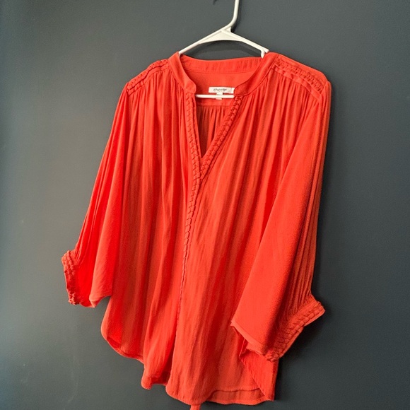 Chico's Vibrant Red Blouse - Picture 3 of 9